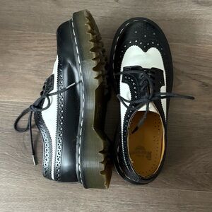 Dr. Martens Black and White loafers